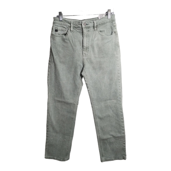 KanCan Denim - Kancan Straight Leg High Waist Light Green Boho Casual Minimalist Jeans‎ Sz 28/9